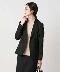 黒 コート レディース　ユナイテッドアローズ A＋ PERTEX UNLIMITED ステンカラーコート ―ストレッチ・防シワ