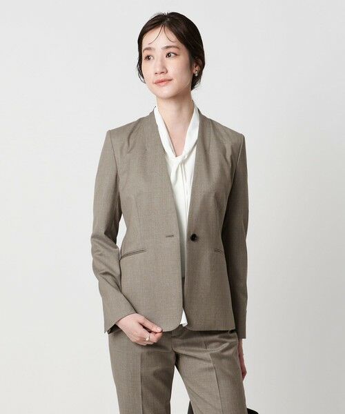 UNITED ARROWS / ユナイテッドアローズ ノーカラージャケット | CANONICO ノーラペルジャケット(MOCA)