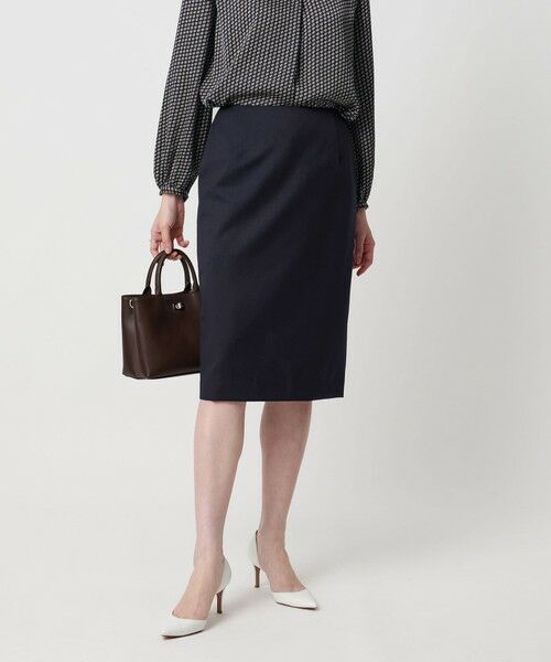 UNITED ARROWS / ユナイテッドアローズ ロング・マキシ丈スカート | CANONICO タイトスカート(NAVY)