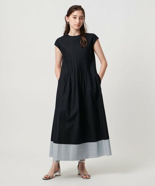 DKNY シルクマキシ丈ワンピース Vネック マキシ丈 ストラップ シルクキャミワンピース