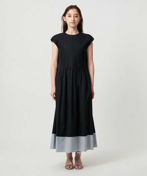 コットンシルク シルキータックワンピース - ウォッシャブル