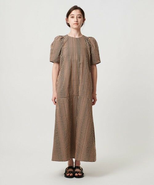 完売 ユナイテッドアローズ シャツ ワンピース ノースリーブ チェック ロング UNITED ARROWS（ユナイテッドアローズ）の「ギンガムチェック