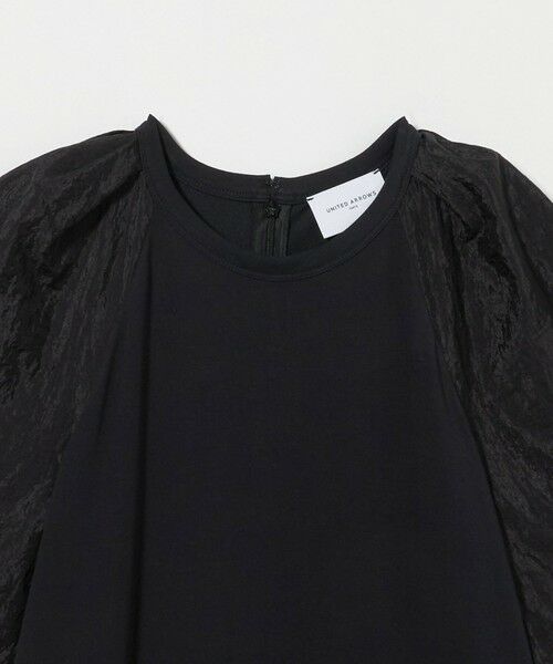 UNITED ARROWS パフスリーブワンピース ーウォッシャブルー UNITED ARROWS ワンピース パフスリーブ チェック