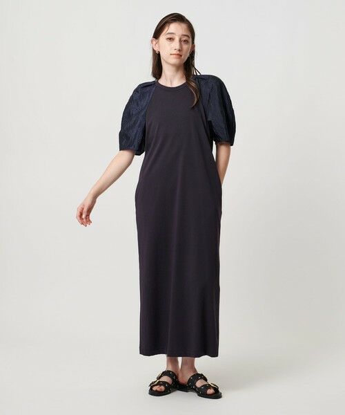 国内発送★Sabo Skirtカットアウトパフスリーブ袖ワンピース(bk) ZARA - 【ザラ】パフスリーブ カットアウト ロング ワンピース