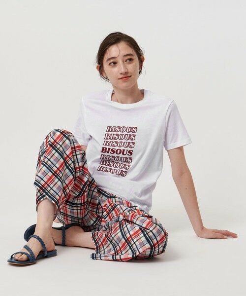UNITED ARROWS / ユナイテッドアローズ Tシャツ | ＜Les Petits Basics＞BISOUS プリントTシャツ | 詳細1