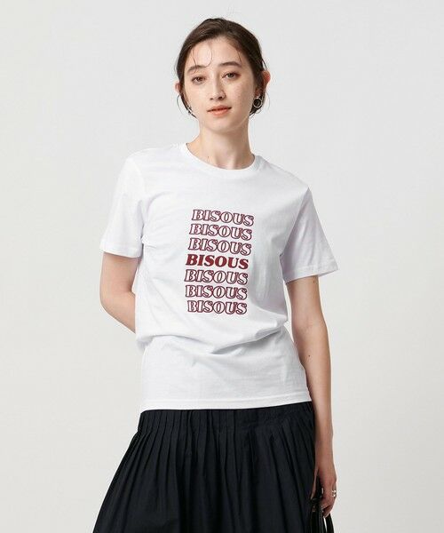 UNITED ARROWS / ユナイテッドアローズ Tシャツ | ＜Les Petits Basics＞BISOUS プリントTシャツ | 詳細2