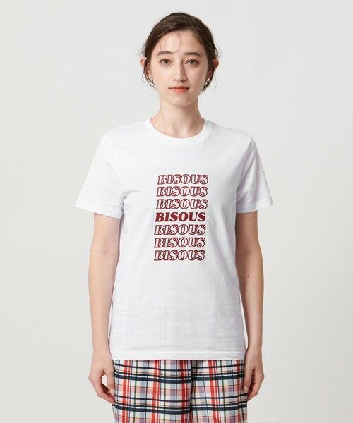 UNITED ARROWS / ユナイテッドアローズ Tシャツ | ＜Les Petits Basics＞BISOUS プリントTシャツ | 詳細4