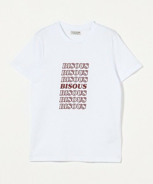 UNITED ARROWS / ユナイテッドアローズ Tシャツ | ＜Les Petits Basics＞BISOUS プリントTシャツ | 詳細7