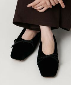 UNITED ARROWS / ユナイテッドアローズ バレエシューズ | ＜PIPPICHIC＞AMBER フェイクファー バレエシューズ