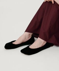 UNITED ARROWS / ユナイテッドアローズ フラットシューズ | 【別注】＜PIPPICHIC＞LINDA フェイクファー フラットシューズ