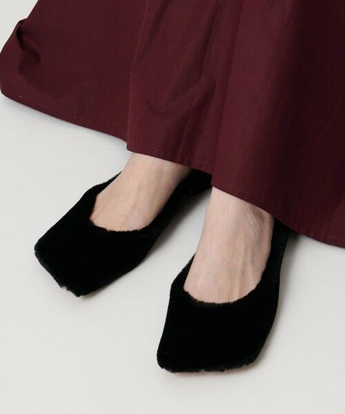 UNITED ARROWS / ユナイテッドアローズ フラットシューズ | 【別注】＜PIPPICHIC＞LINDA フェイクファー フラットシューズ | 詳細1