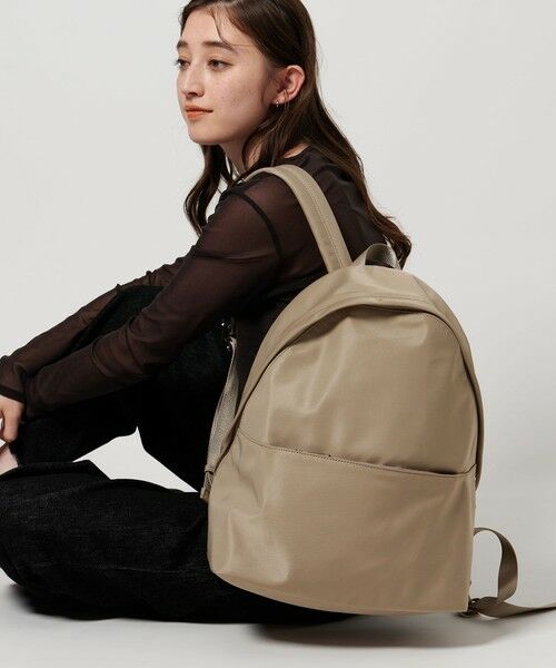 UNITED ARROWS/ユナイテッドアローズ フロントジップ リュックサック BEIGE FREE