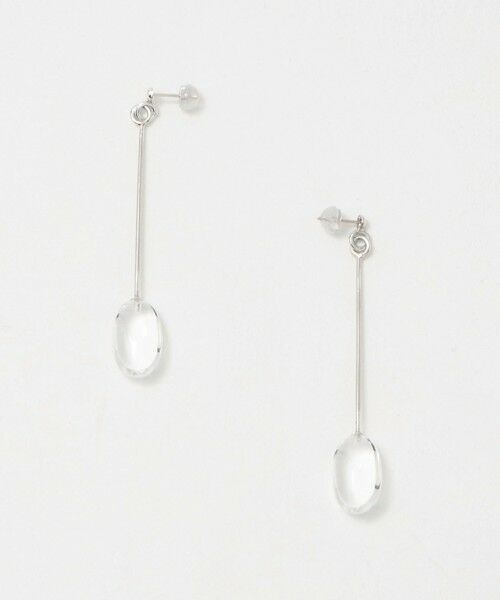 UNITED ARROWS/ユナイテッドアローズ ＜IRIS 47＞CRYSTAL ピアス SILVER FREE