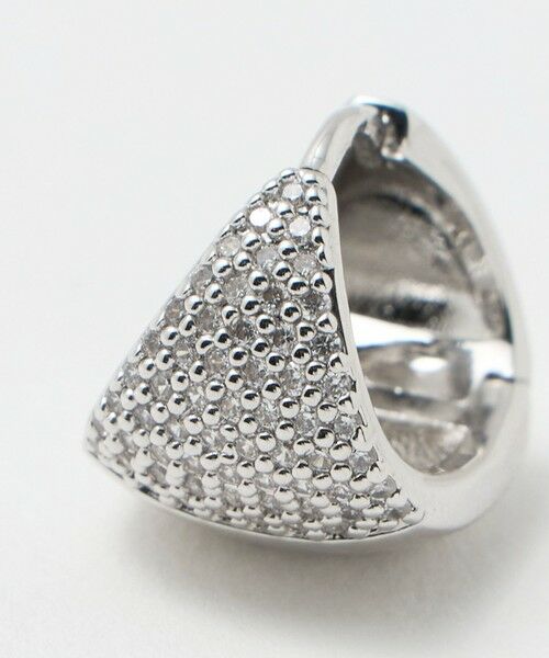 UNITED ARROWS / ユナイテッドアローズ ピアス・イヤリング | パヴェ ラウンド フープ ピアス | 詳細4