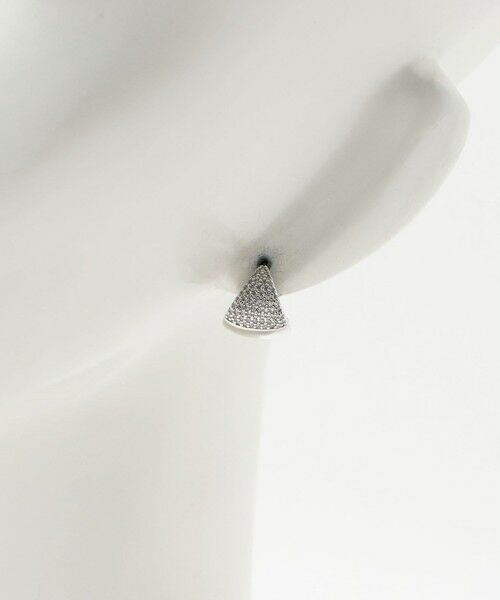 UNITED ARROWS / ユナイテッドアローズ ピアス・イヤリング | パヴェ ラウンド フープ ピアス | 詳細5