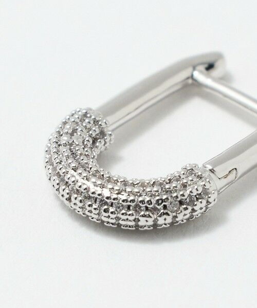 UNITED ARROWS / ユナイテッドアローズ ピアス・イヤリング | パヴェ Uシェイプ ピアス | 詳細4