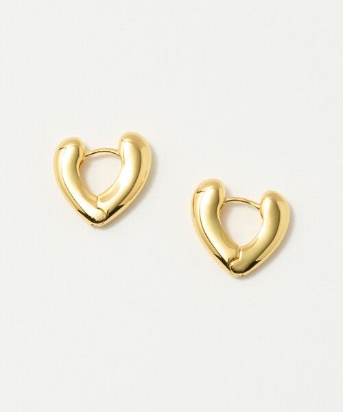 noeud u ゴールド ハート型フープピアス ハート フープ ピアス （ピアス・イヤリング）｜UNITED ARROWS
