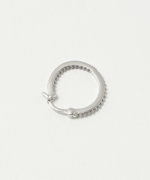 UNITED ARROWS / ユナイテッドアローズ ピアス・イヤリング | パヴェ ナローフープ ピアス | 詳細3