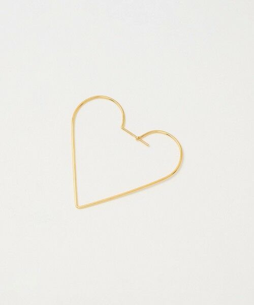 UNITED ARROWS / ユナイテッドアローズ ピアス・イヤリング | SILVER925 ゴールドプレーティング ハート ピアス | 詳細1