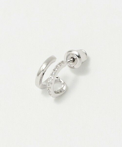 UNITED ARROWS / ユナイテッドアローズ ピアス・イヤリング | パヴェ ダブル Cシェイプ ピアス | 詳細1