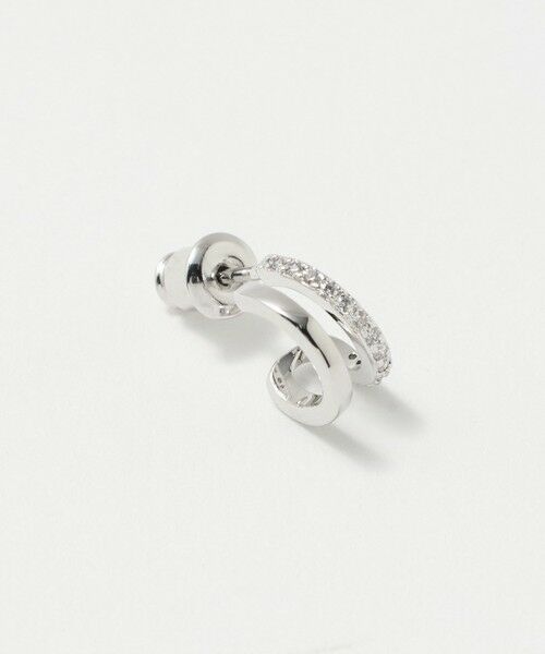 UNITED ARROWS / ユナイテッドアローズ ピアス・イヤリング | パヴェ ダブル Cシェイプ ピアス | 詳細2