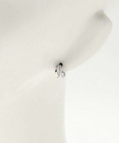 UNITED ARROWS / ユナイテッドアローズ ピアス・イヤリング | パヴェ ダブル Cシェイプ ピアス | 詳細5