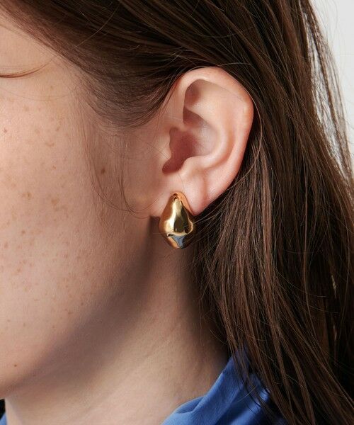 UNITED ARROWS/ユナイテッドアローズ BUMPY ドロップ イヤリング GOLD FREE UNITED ARROWS/ユナイテッドアローズ BUMPY ドロップ イヤリング GOLD FREE