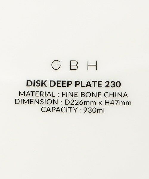 UNITED ARROWS / ユナイテッドアローズ 食器 | ＜GBH×NIKKO＞DEEPPLATE 230 | 詳細4
