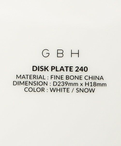 UNITED ARROWS / ユナイテッドアローズ 食器 | ＜GBH×NIKKO＞PLATE 240 | 詳細4