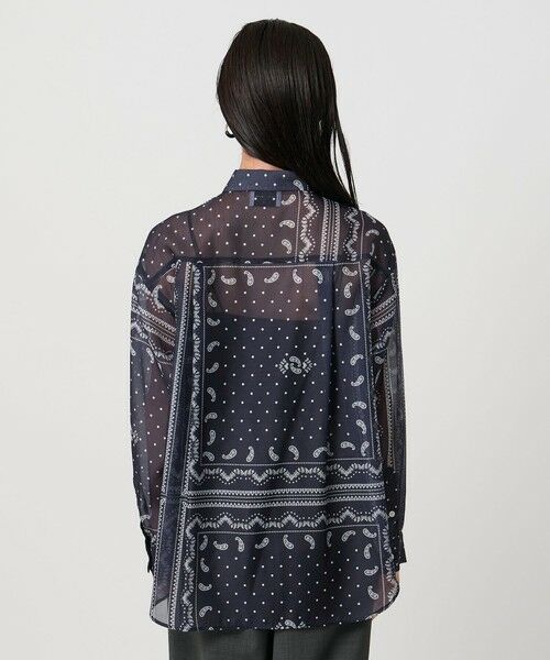 UNITED ARROWS / ユナイテッドアローズ シャツ・ブラウス | オーガンジー プリント シャツ ‐ウォッシャブル‐ | 詳細5