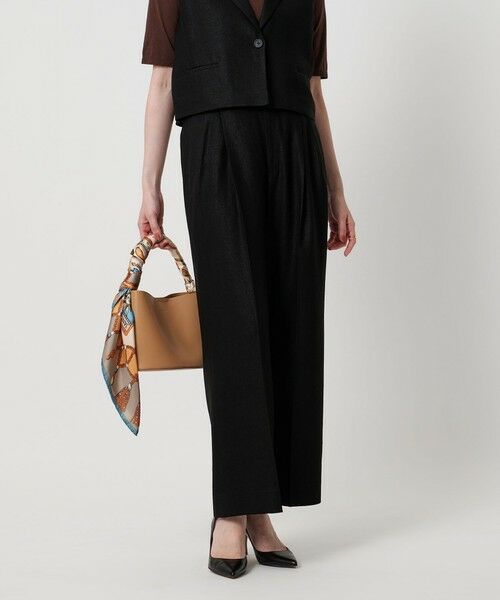 UNITED ARROWS/ユナイテッドアローズ Spiree IAS ワイドパンツ -UVカット 接触冷感 ストレッチ ウォッシャブル- BLACK M(38) UNITED ARROWS/ユナイテッドアローズ Spiree IAS ワイドパンツ -UVカット 接触冷感 ストレッチ ウォッシャブル- BLACK M(38)