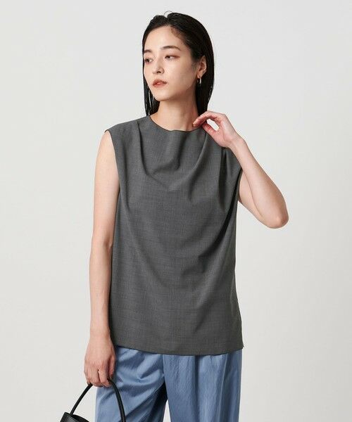 UNITED ARROWS/ユナイテッドアローズ ドレープ ブラウス ‐ウォッシャブル‐ MD. GRAY FREE UNITED ARROWS/ユナイテッドアローズ ドレープ ブラウス ‐ウォッシャブル‐ MD. GRAY FREE