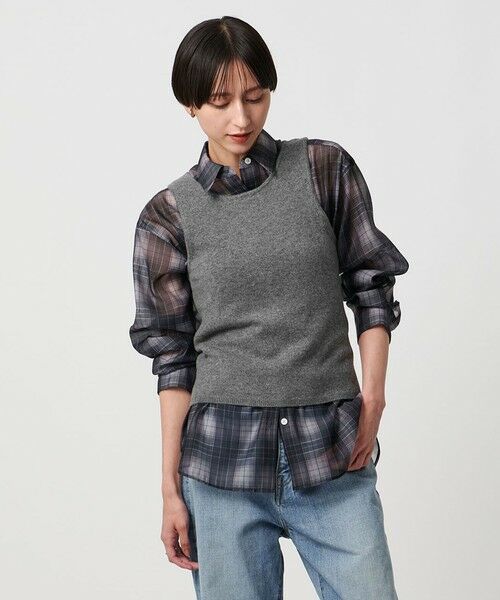 UNITED ARROWS / ユナイテッドアローズ ベスト | アメリカンスリーブ ニット ベスト | 詳細7