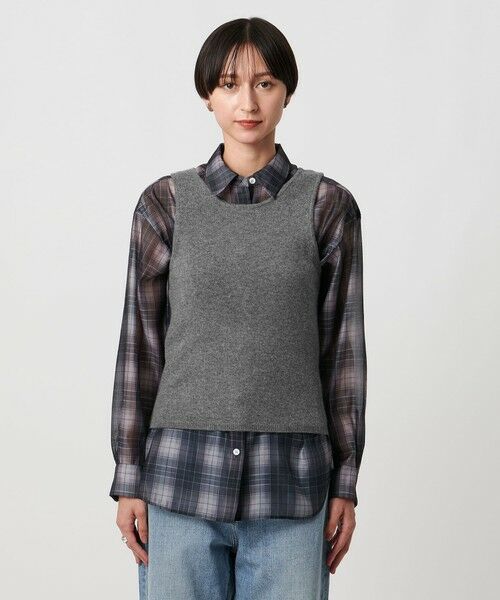 UNITED ARROWS / ユナイテッドアローズ ベスト | アメリカンスリーブ ニット ベスト | 詳細9