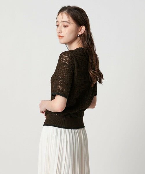 UNITED ARROWS/ユナイテッドアローズ YTM ショートスリーブ ニット DK. BROWN FREE UNITED ARROWS/ユナイテッドアローズ YTM ショートスリーブ ニット DK. BROWN FREE