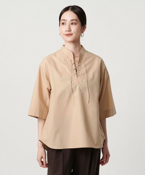 うー　左右20% レースアップ ブラウス （シャツ・ブラウス）｜UNITED ARROWS