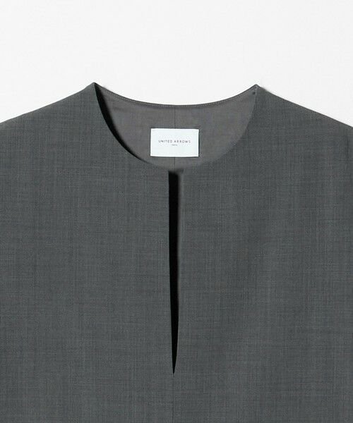 UNITED ARROWS / ユナイテッドアローズ ベスト | スリット ノーカラー ベスト ‐ウォッシャブル‐ | 詳細7