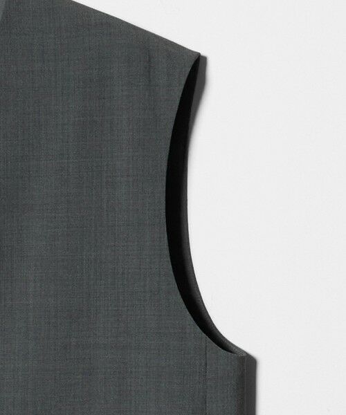 UNITED ARROWS / ユナイテッドアローズ ベスト | スリット ノーカラー ベスト ‐ウォッシャブル‐ | 詳細8