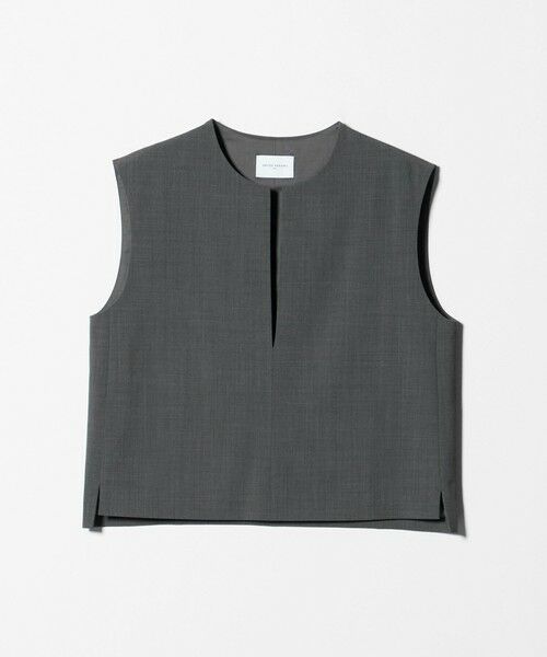 UNITED ARROWS / ユナイテッドアローズ ベスト | スリット ノーカラー ベスト ‐ウォッシャブル‐ | 詳細5