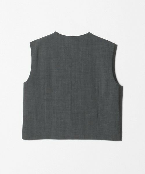 UNITED ARROWS / ユナイテッドアローズ ベスト | スリット ノーカラー ベスト ‐ウォッシャブル‐ | 詳細6