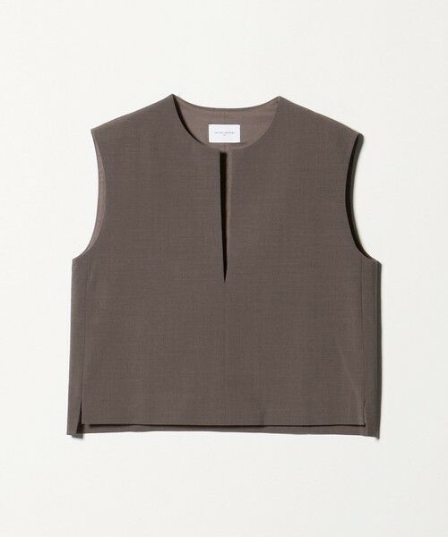 UNITED ARROWS / ユナイテッドアローズ ベスト | スリット ノーカラー ベスト ‐ウォッシャブル‐ | 詳細16