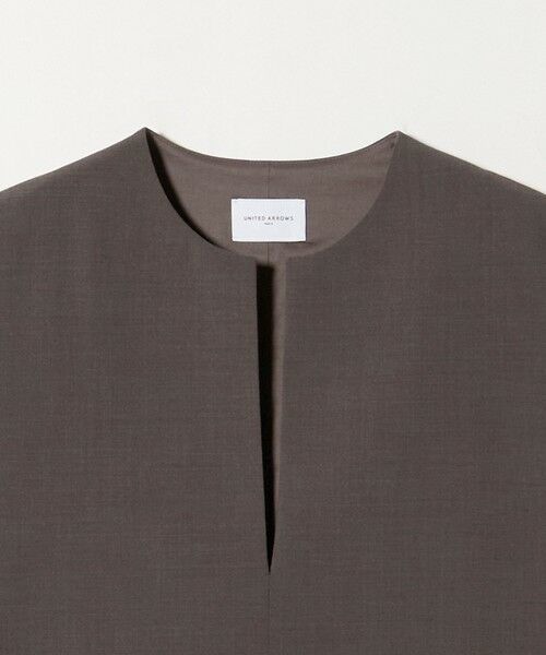 UNITED ARROWS / ユナイテッドアローズ ベスト | スリット ノーカラー ベスト ‐ウォッシャブル‐ | 詳細18