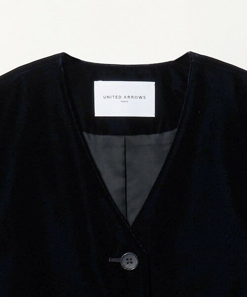 UNITED ARROWS / ユナイテッドアローズ ベスト | ベルベット ミニ ベスト | 詳細15