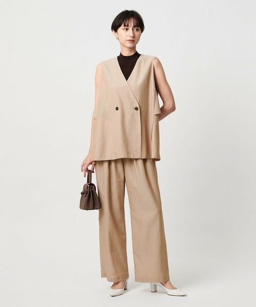 UNITED ARROWS / ユナイテッドアローズ ベスト | シアー バックフレア ベスト ‐ウォッシャブル‐ | 詳細1