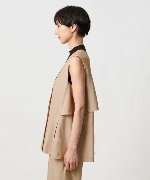 UNITED ARROWS / ユナイテッドアローズ ベスト | シアー バックフレア ベスト ‐ウォッシャブル‐ | 詳細6