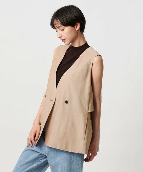 UNITED ARROWS / ユナイテッドアローズ ベスト | シアー バックフレア ベスト ‐ウォッシャブル‐ | 詳細2