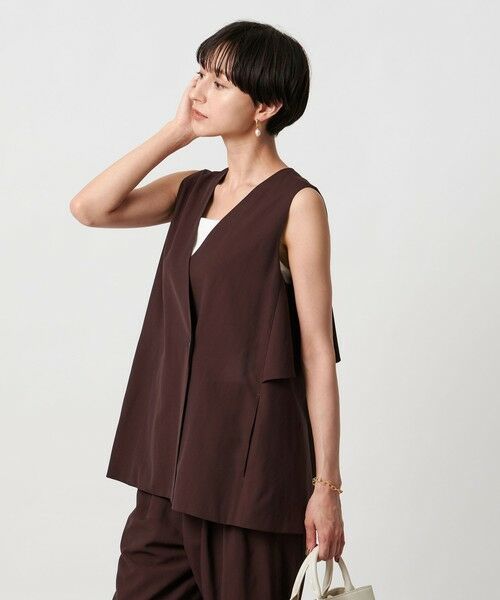 UNITED ARROWS / ユナイテッドアローズ ベスト | シアー バックフレア ベスト ‐ウォッシャブル‐ | 詳細13