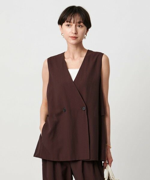 UNITED ARROWS / ユナイテッドアローズ ベスト | シアー バックフレア ベスト ‐ウォッシャブル‐ | 詳細14