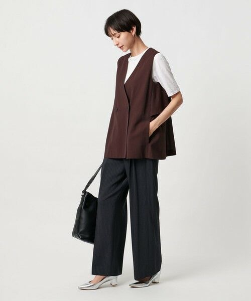 UNITED ARROWS / ユナイテッドアローズ ベスト | シアー バックフレア ベスト ‐ウォッシャブル‐ | 詳細16