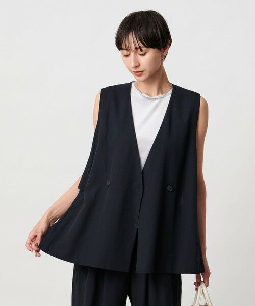 UNITED ARROWS/ユナイテッドアローズ シアー バックフレア ベスト ‐ウォッシャブル‐ NAVY M(38) UNITED ARROWS/ユナイテッドアローズ シアー バックフレア ベスト ‐ウォッシャブル‐ NAVY M(38)